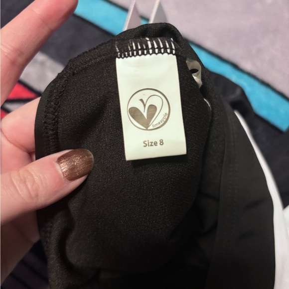 Limeapple Black and White side cut out swimsuit - Picture 3 of 4